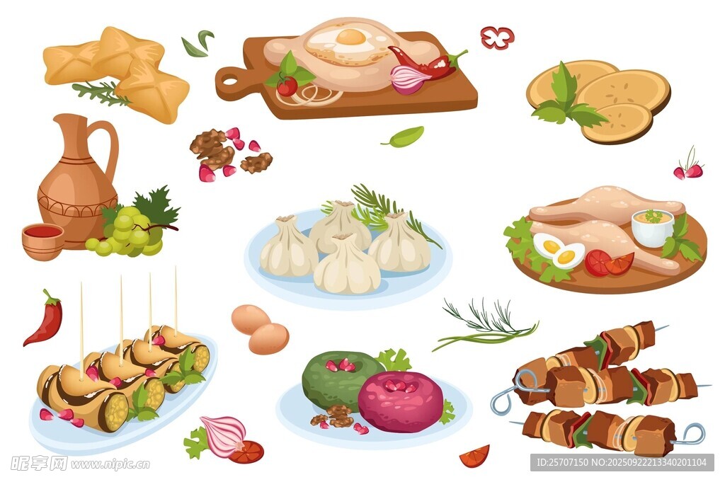 美食插画