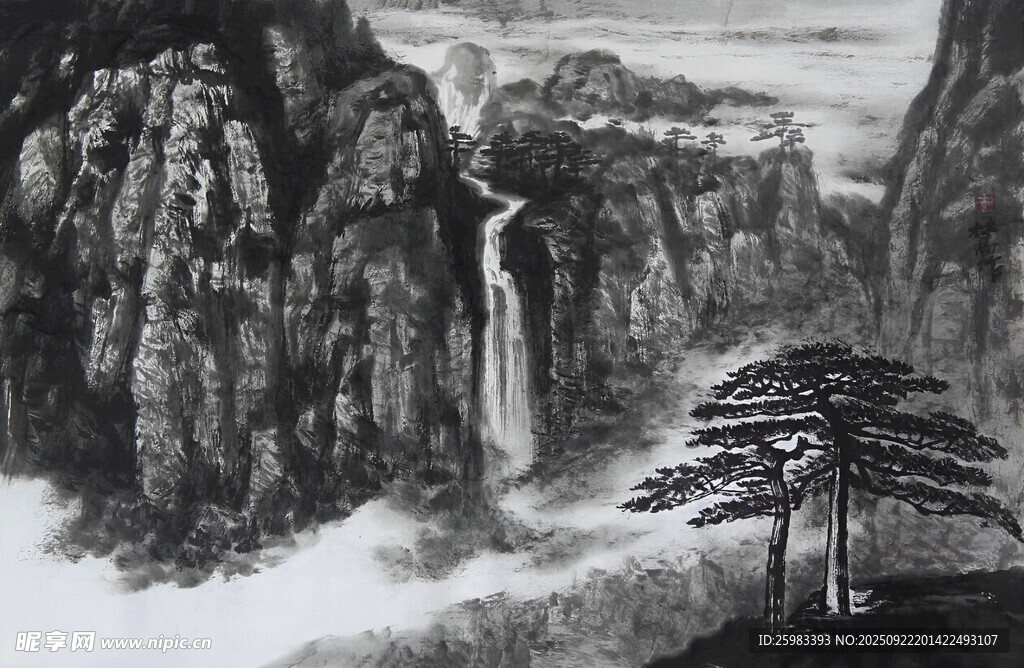 高山流水图