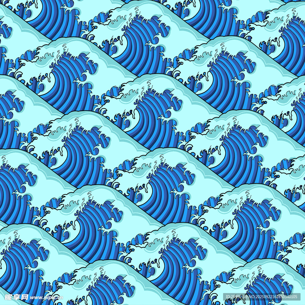 海浪图案纹理