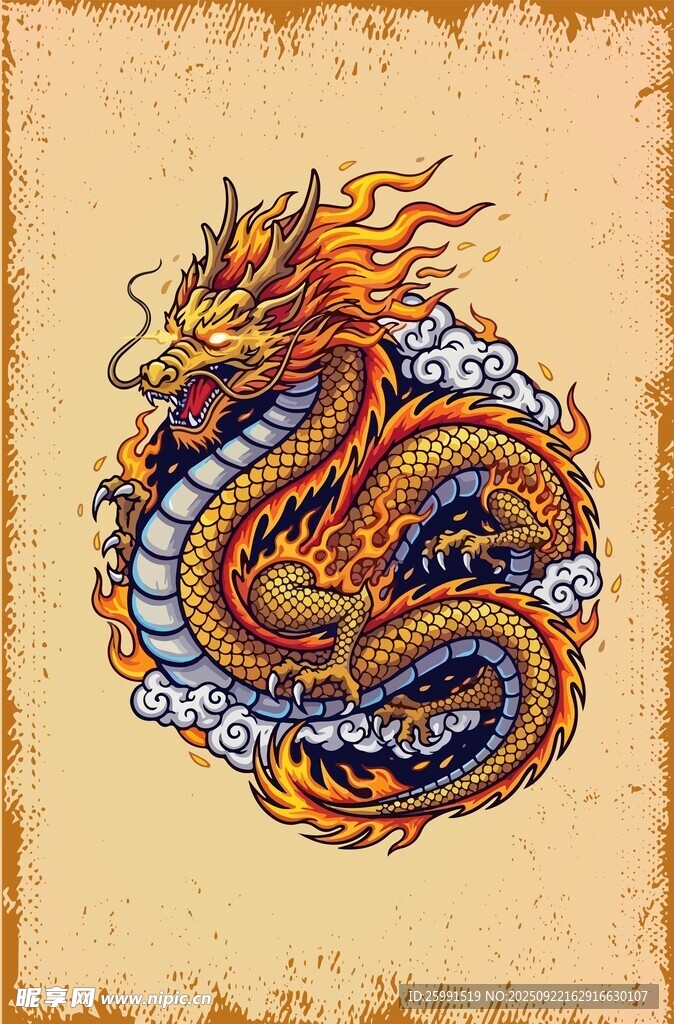 传统龙图案