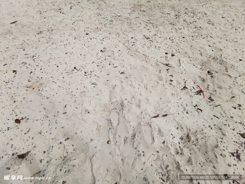细腻白沙纹理特写