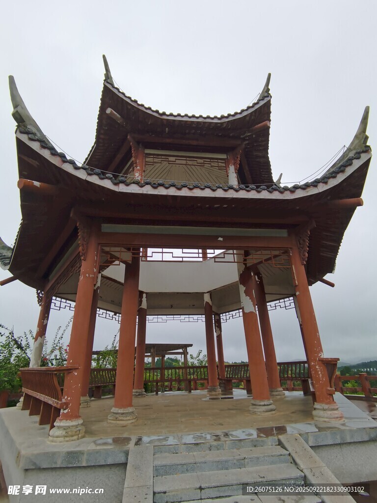 中式古亭传统建筑之美