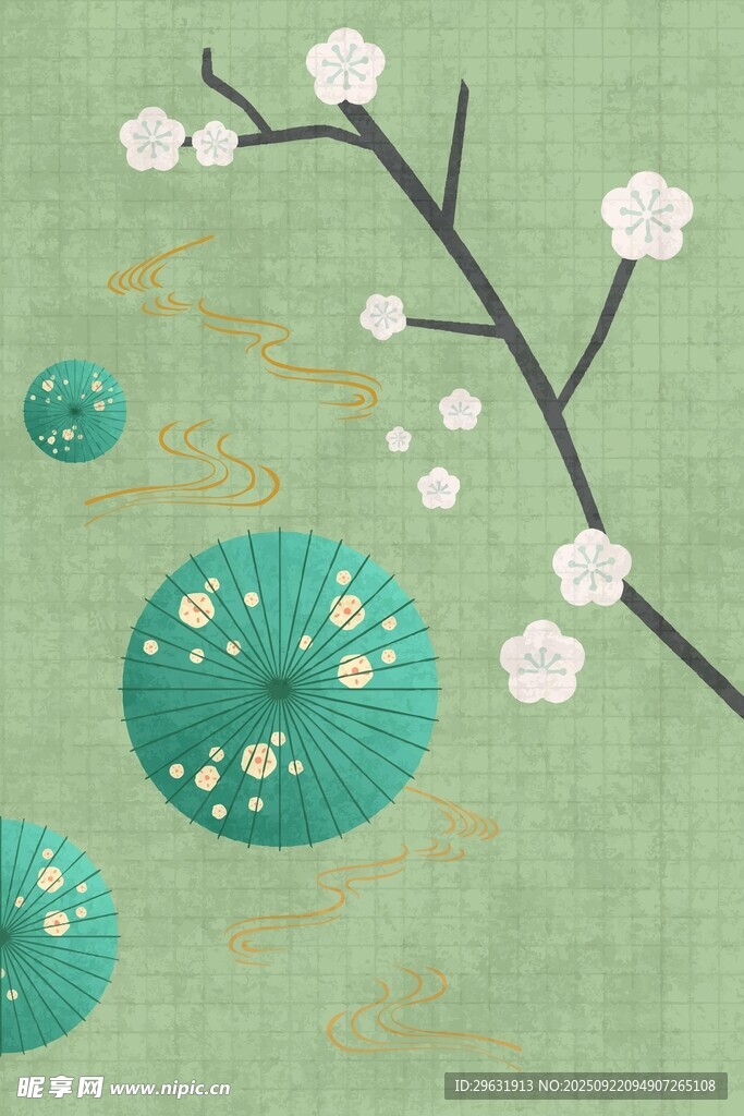 古典花卉背景