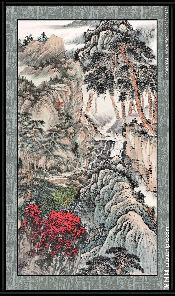 山水国画风景图