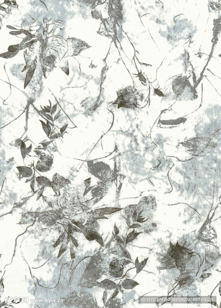 淡雅花卉纹理图案