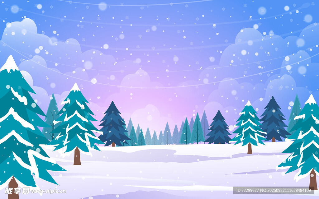冬日雪景插图