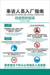 来访人员入厂指南海报