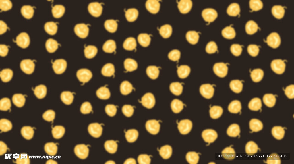金色斑点黑色背景图案