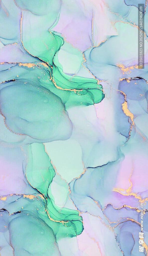 梦幻渐变流体艺术图案