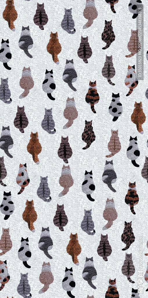 猫咪图案背景图