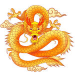 金色祥龙图案