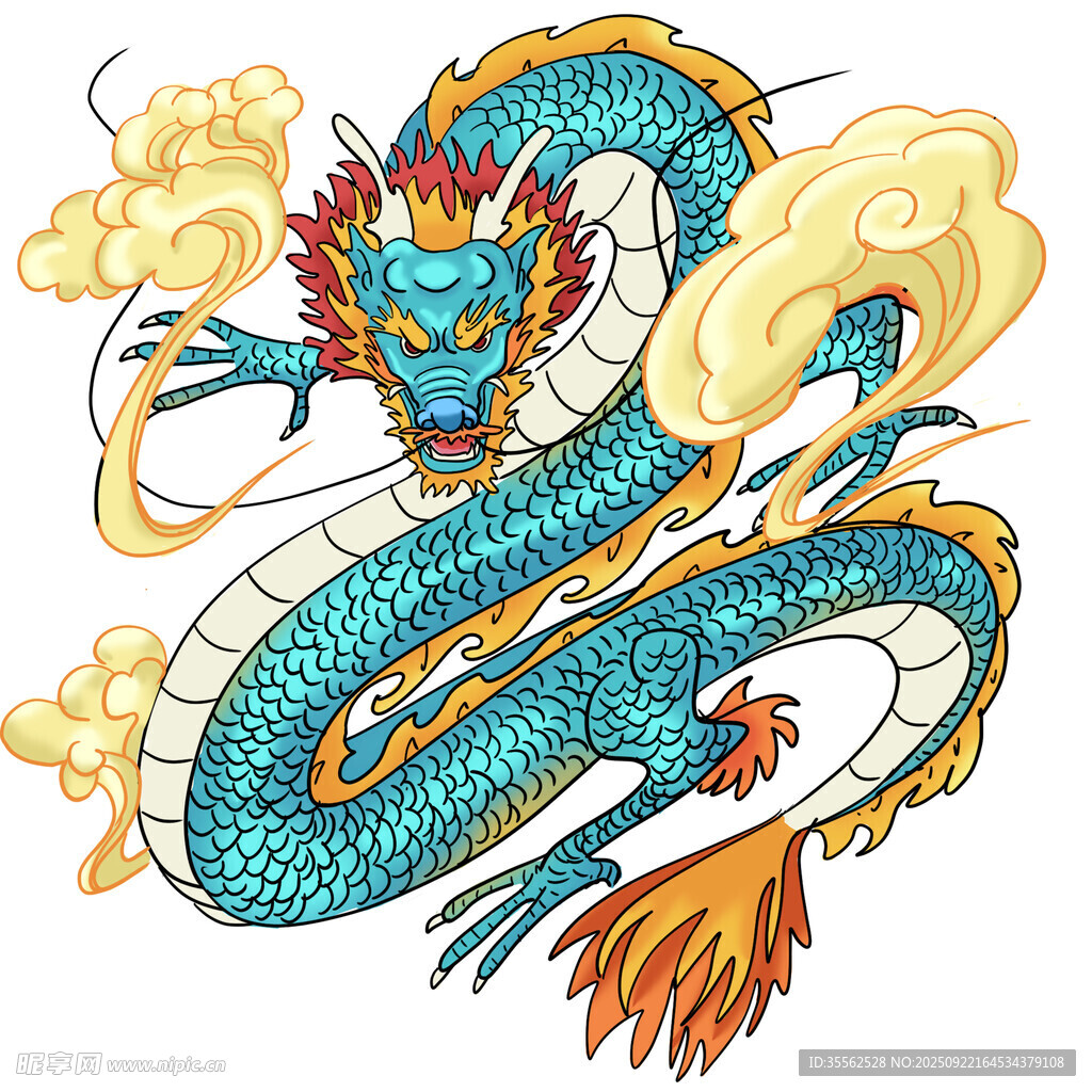 传统中式祥龙