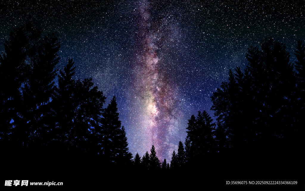 夜空下的璀璨星河