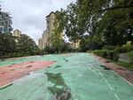 户外绿色泳池与周边景致