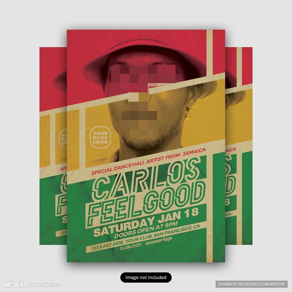 多彩复古风CARLOS封面设计