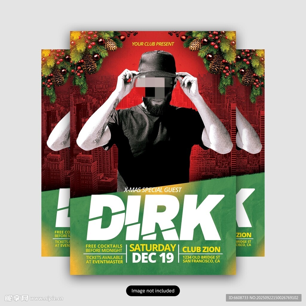 DIRK音乐演出宣传海报