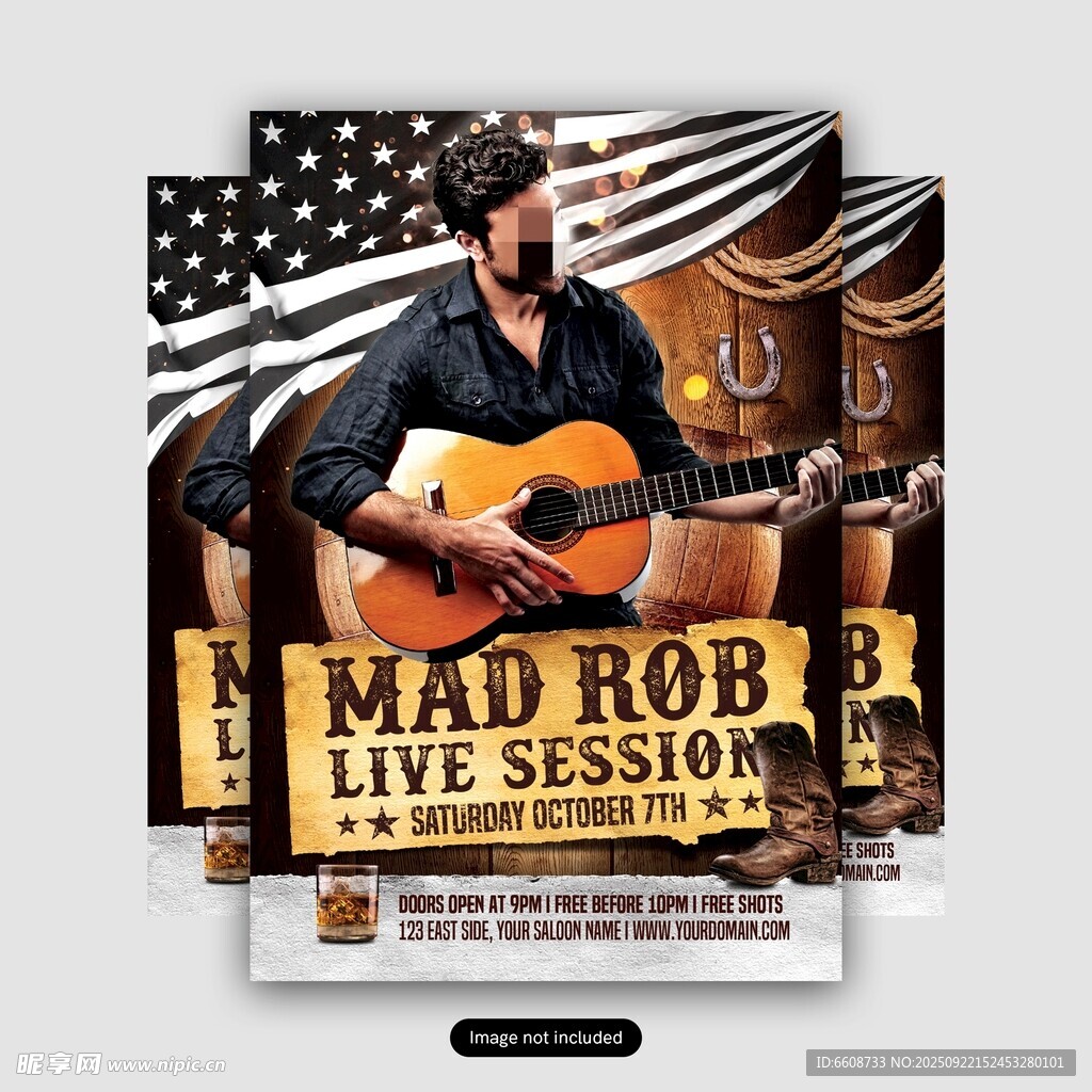 Mad Rob现场演奏海报
