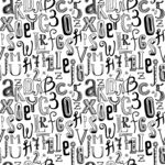 字母图案背景纹理
