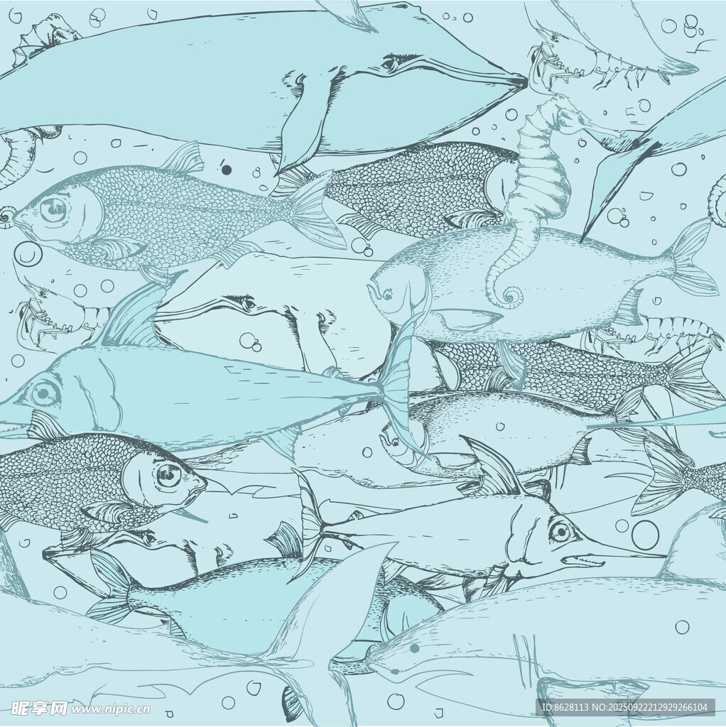 海洋生物群聚景象