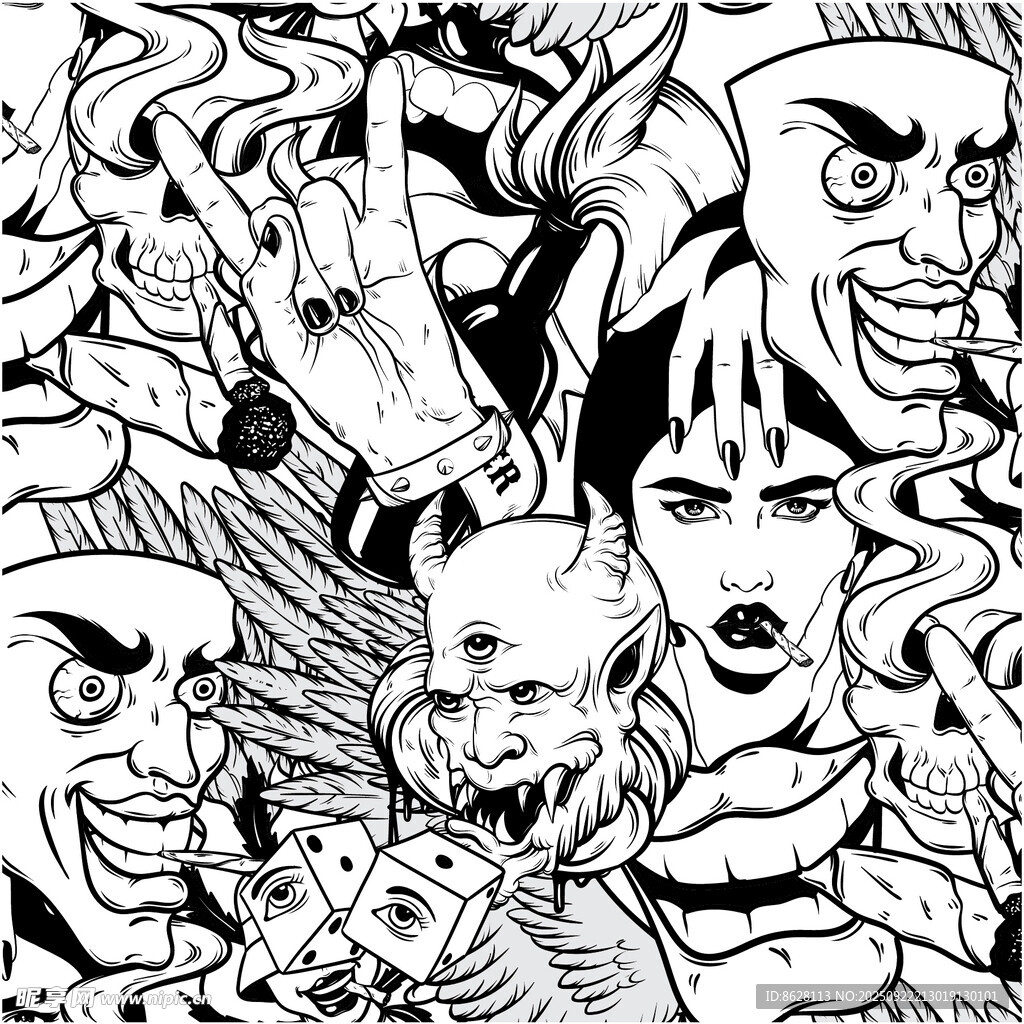 群像漫画夸张表情大集合