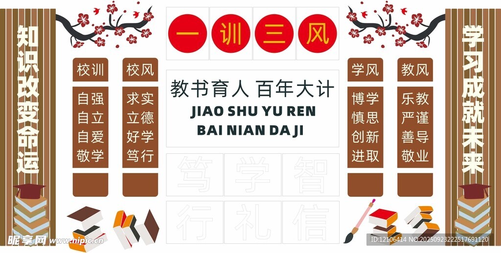 一训三风文化墙