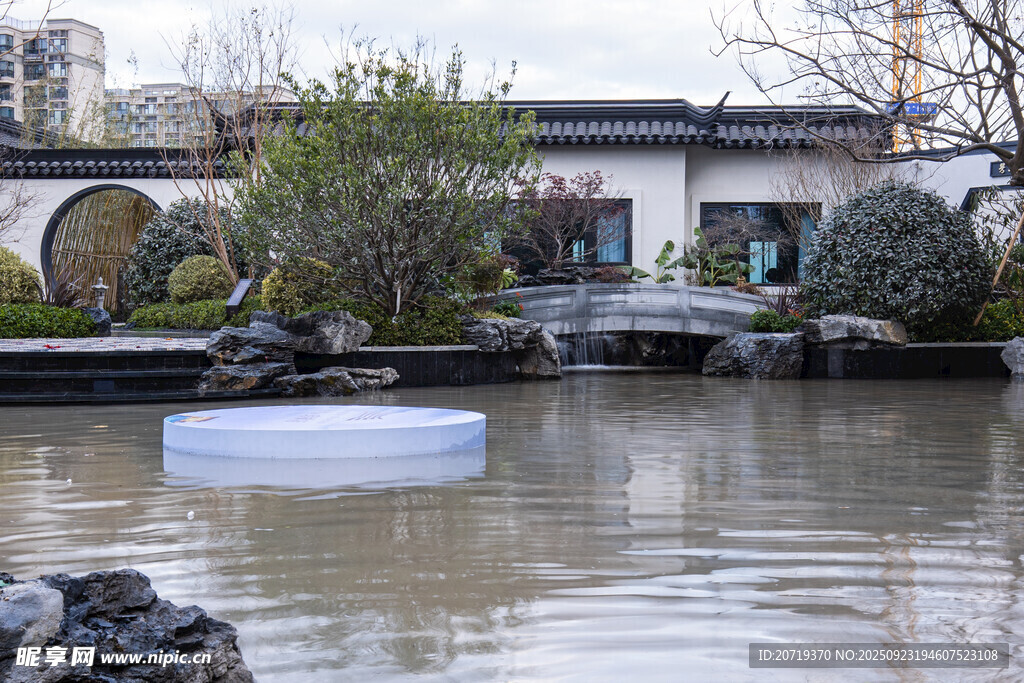 中式园林水景