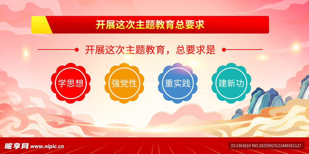 主题教育会议背景