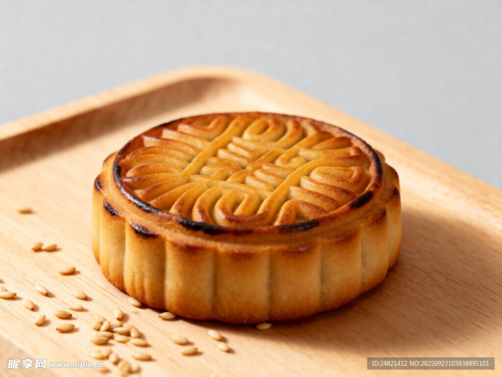 传统美味月饼特写