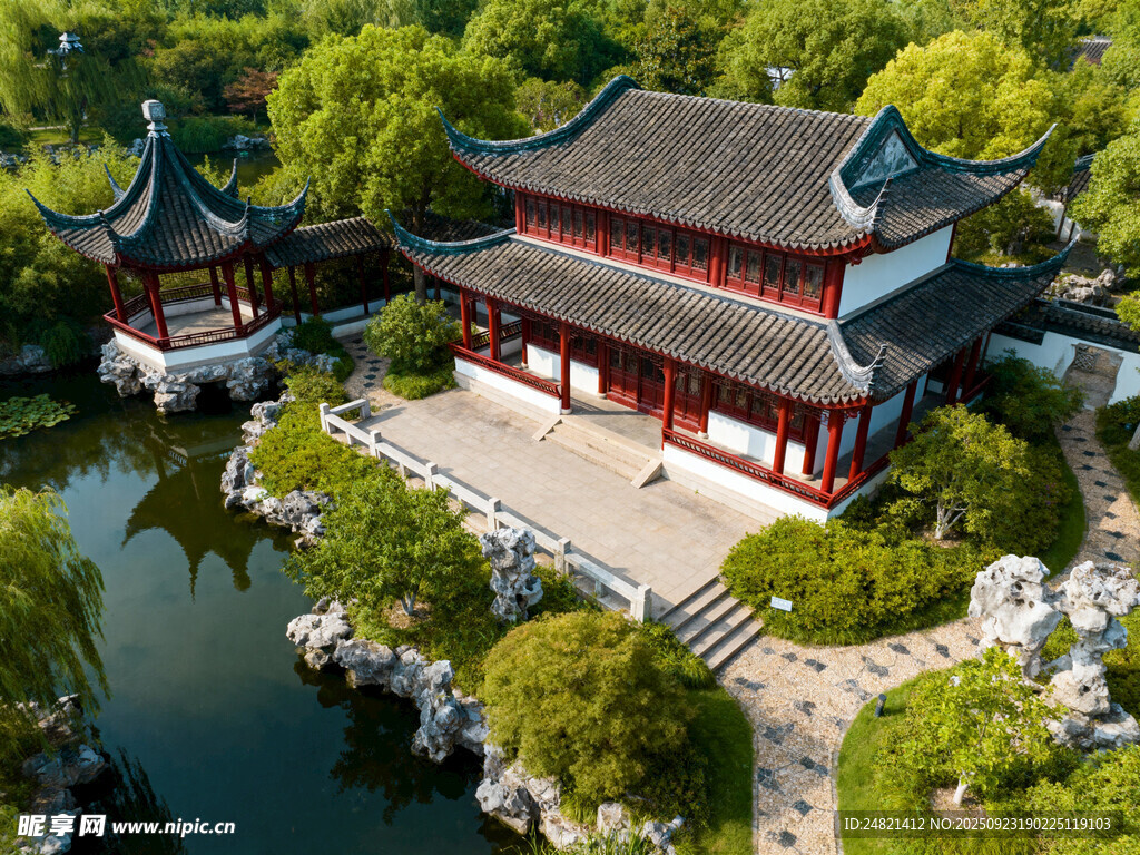 中式古典园林景观建筑