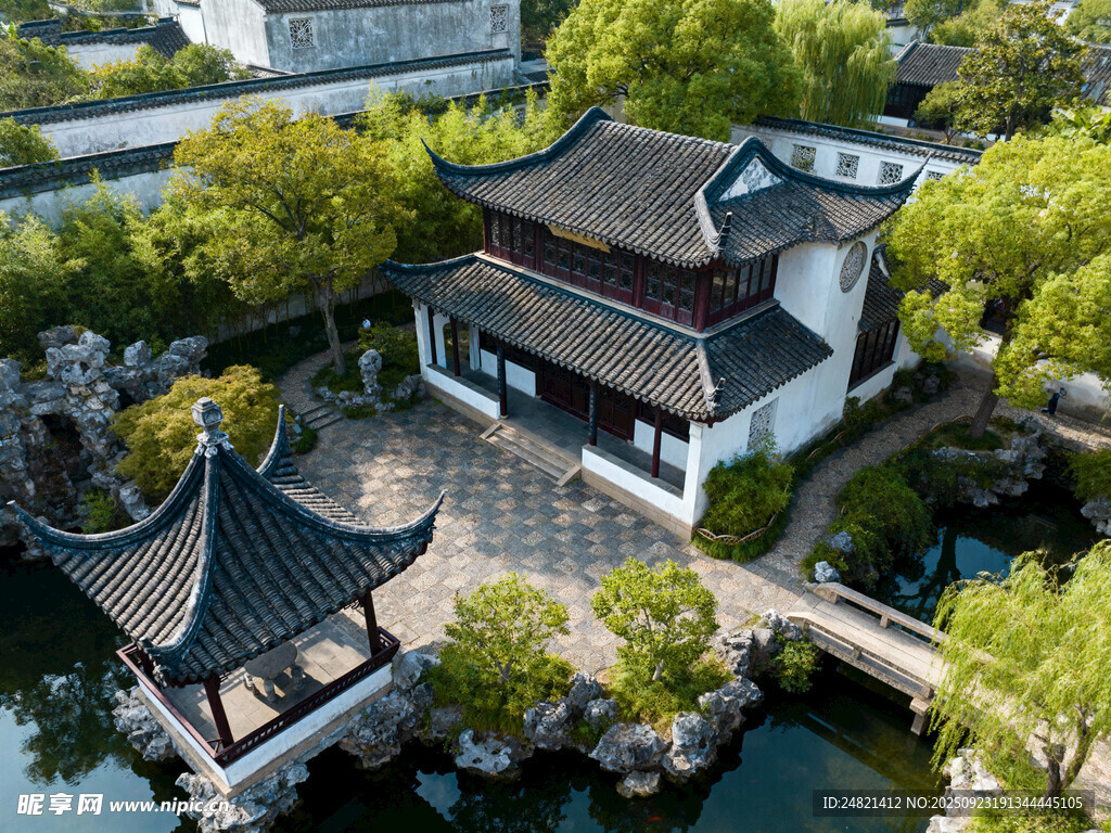 江南水乡中式古建筑景观