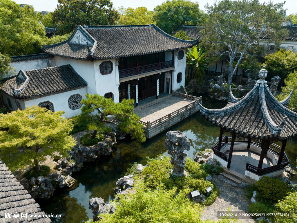中式园林景观典雅建筑