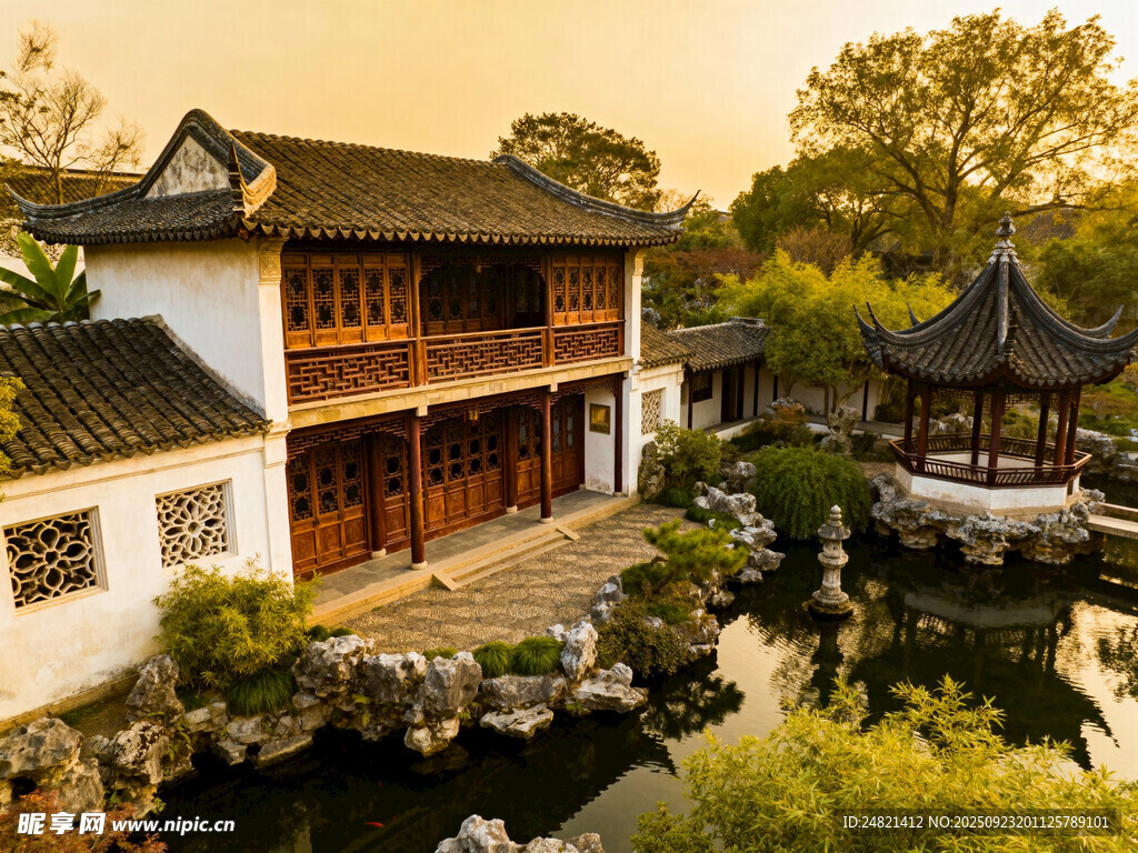 中式古典庭院美景