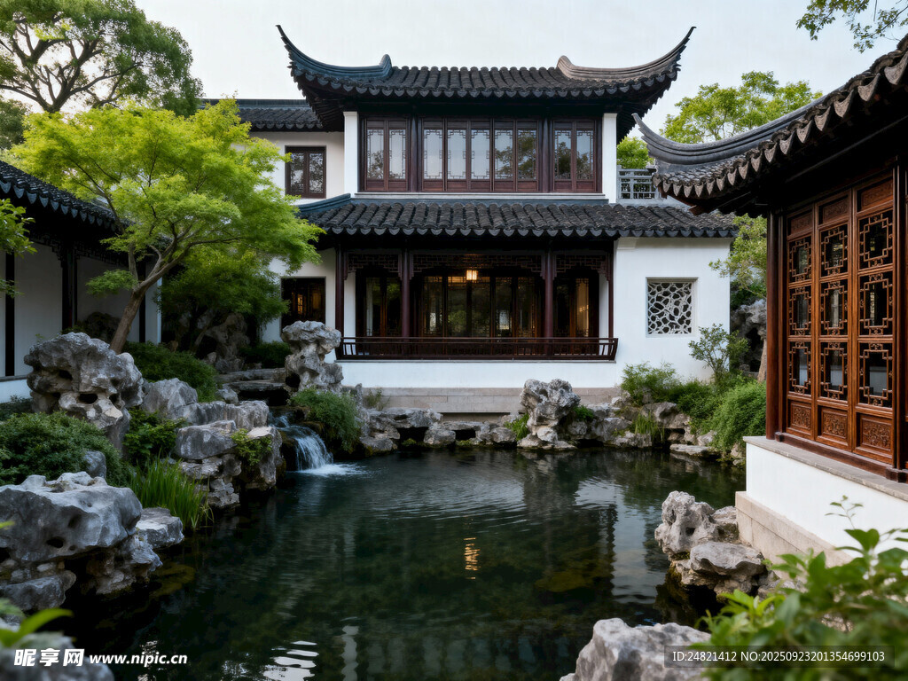 中式古典庭院景观