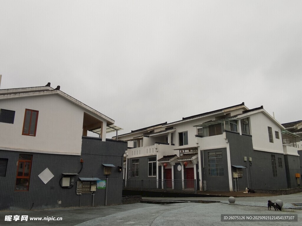现代风格联排住宅外观