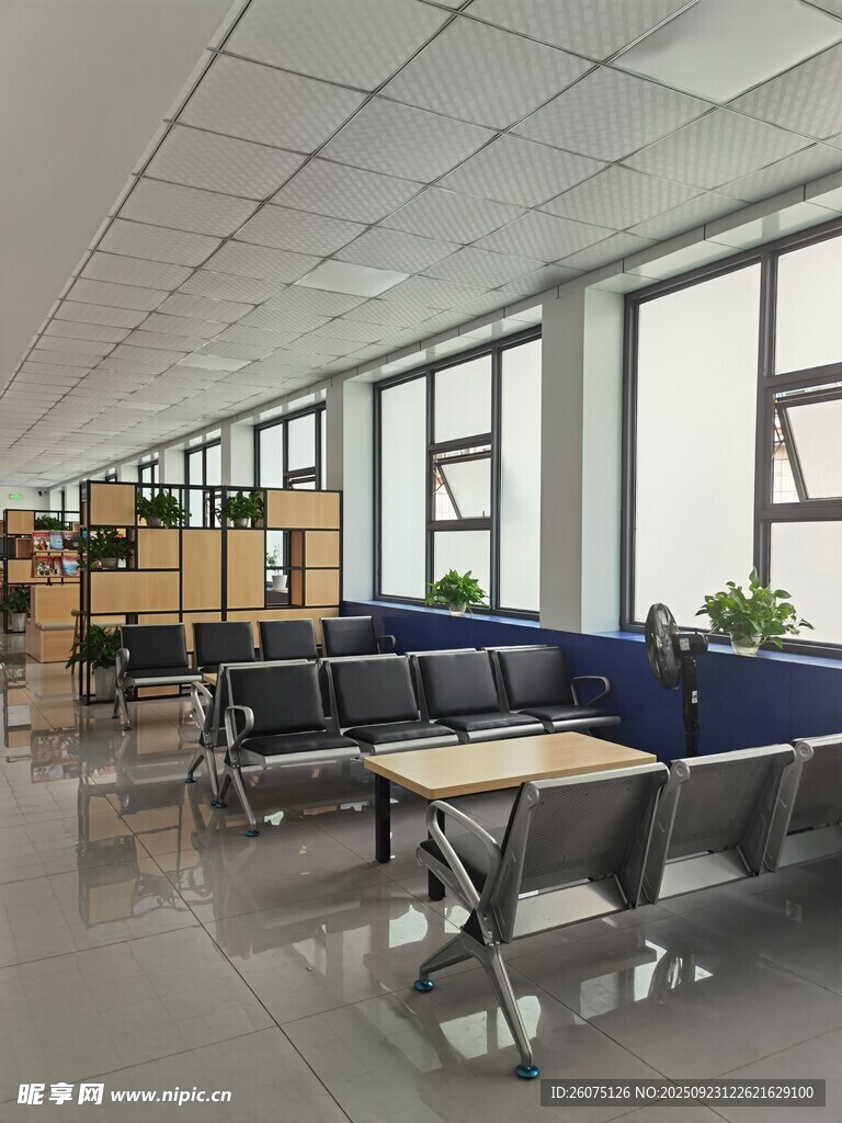 现代办公休息区室内场景