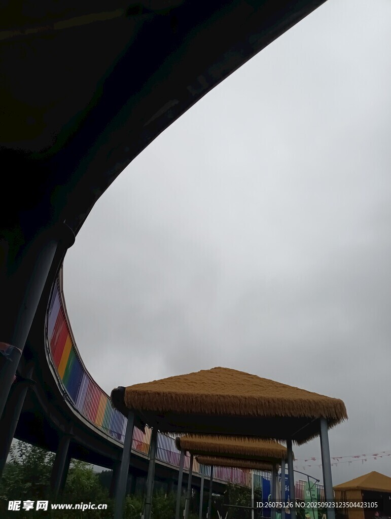 户外特色遮阳设施景观