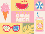 夏日缤纷元素插图
