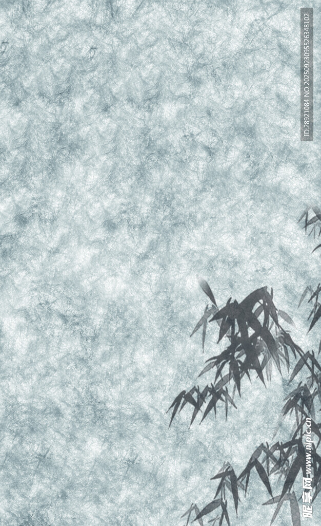 水墨风竹叶纹理背景图
