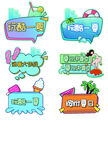 夏日度假风创意标签设计
