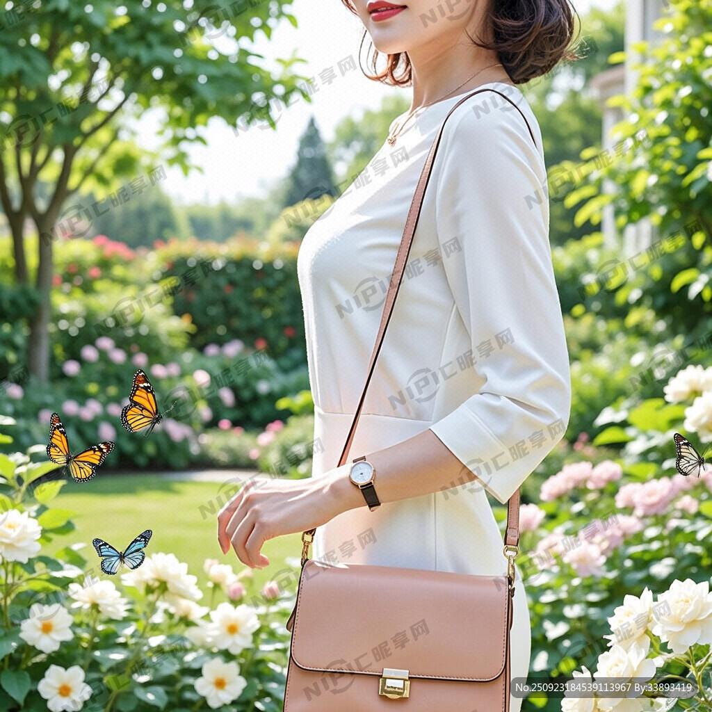 现代女性 富婆 小包 项链