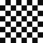 黑白棋盘格图案