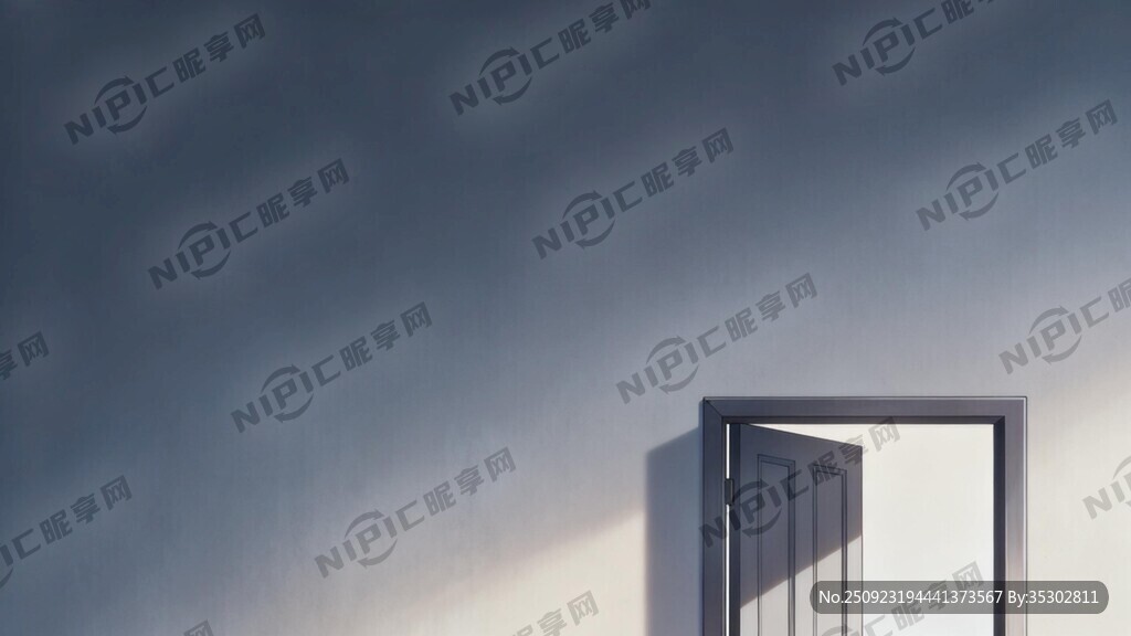 动漫感觉的照片  有一扇门