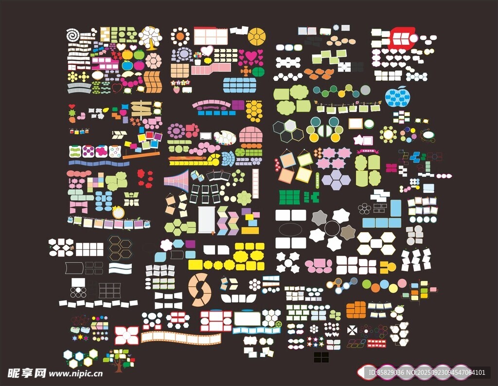 照片造型矢量图集合