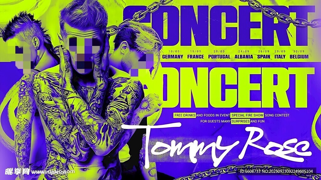 演唱会中的Tommy Raz