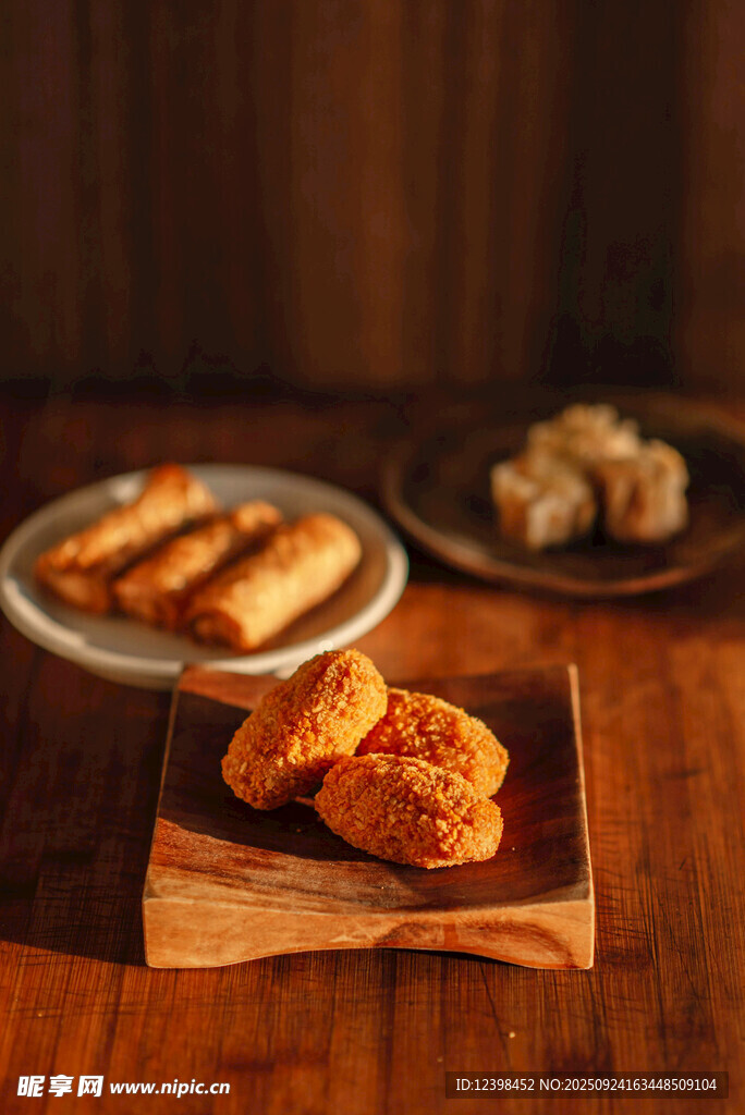 美味炸物摆盘展示