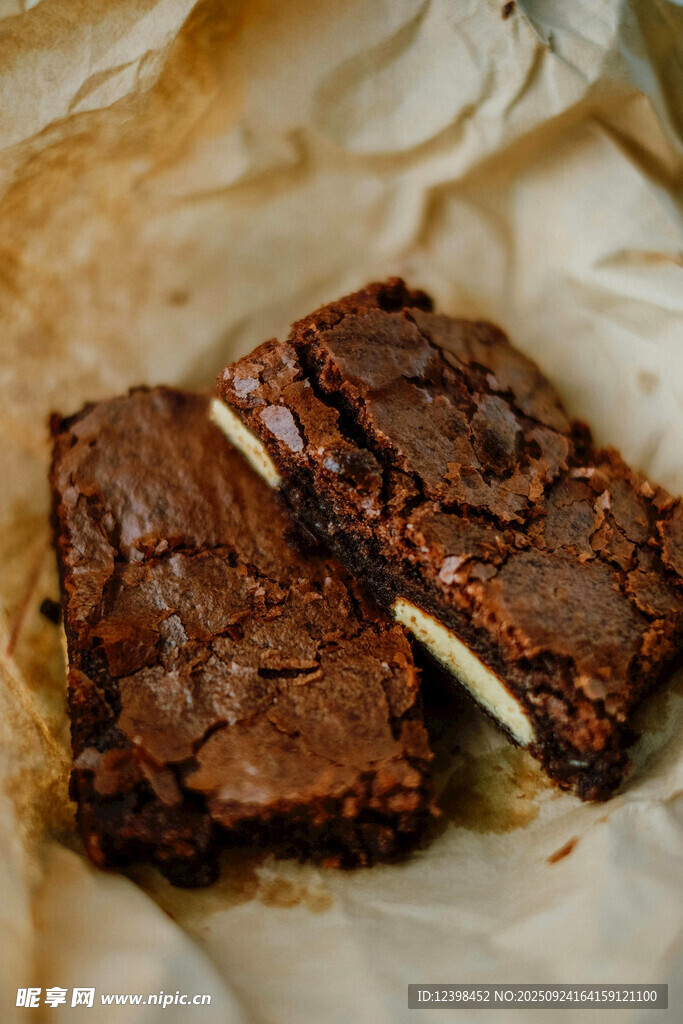 美味巧克力布朗尼甜点