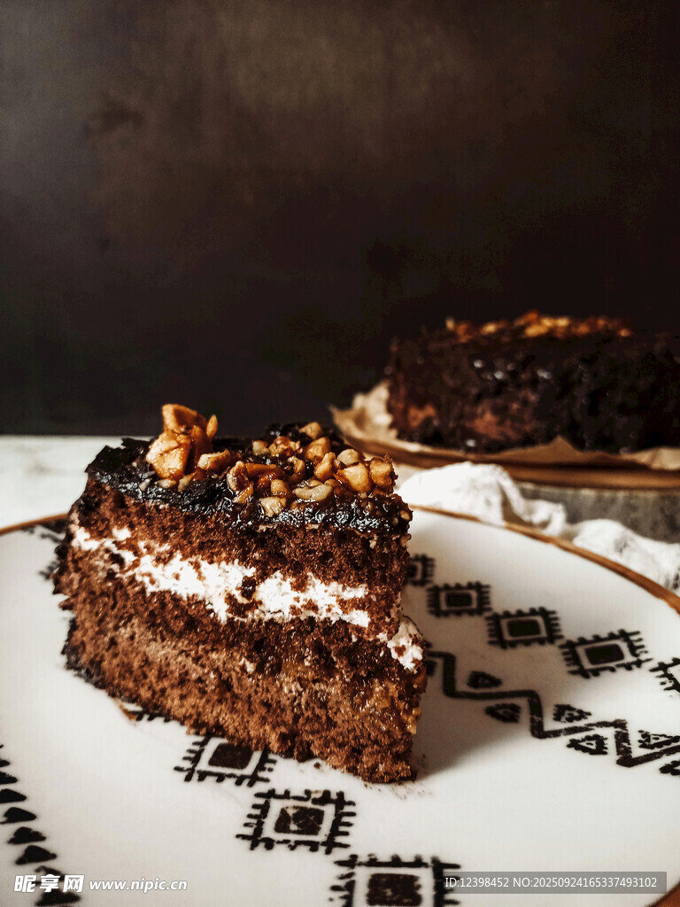 美味巧克力夹心蛋糕