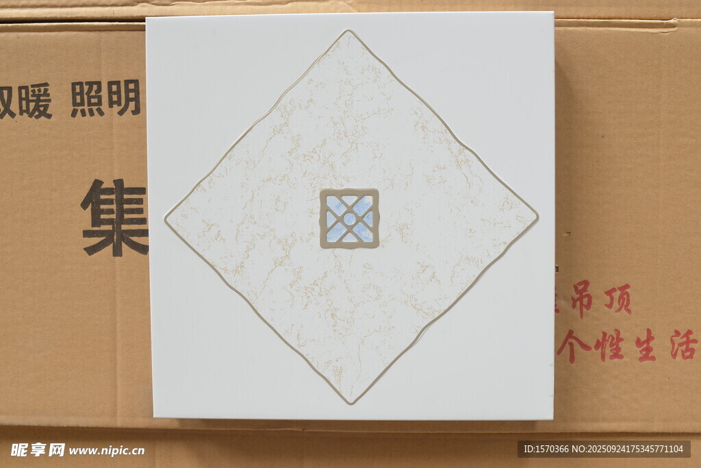 白色瓷砖样品展示