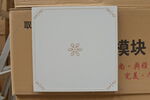 白色花纹吊顶模块