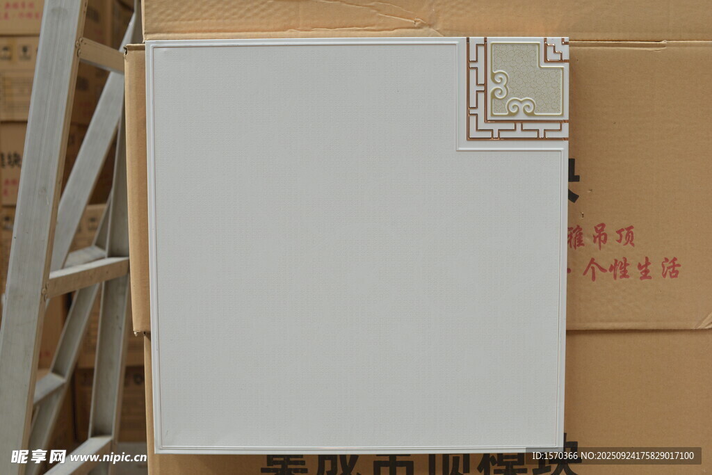 白色板材样品展示